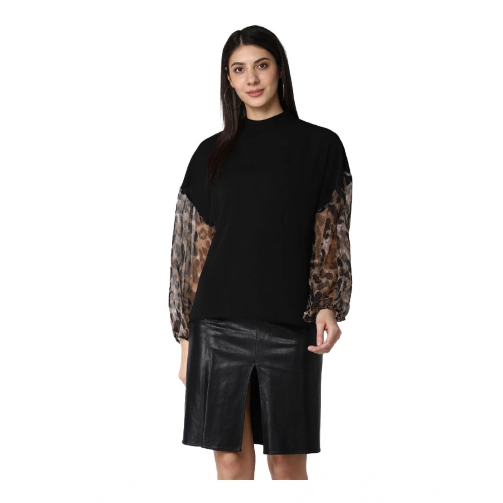 54041513151_cc0894c0b8_o_d-1000x1000-1.webp Women's Polyester Animal Print Long Sleeves Top (Black) - Image 1