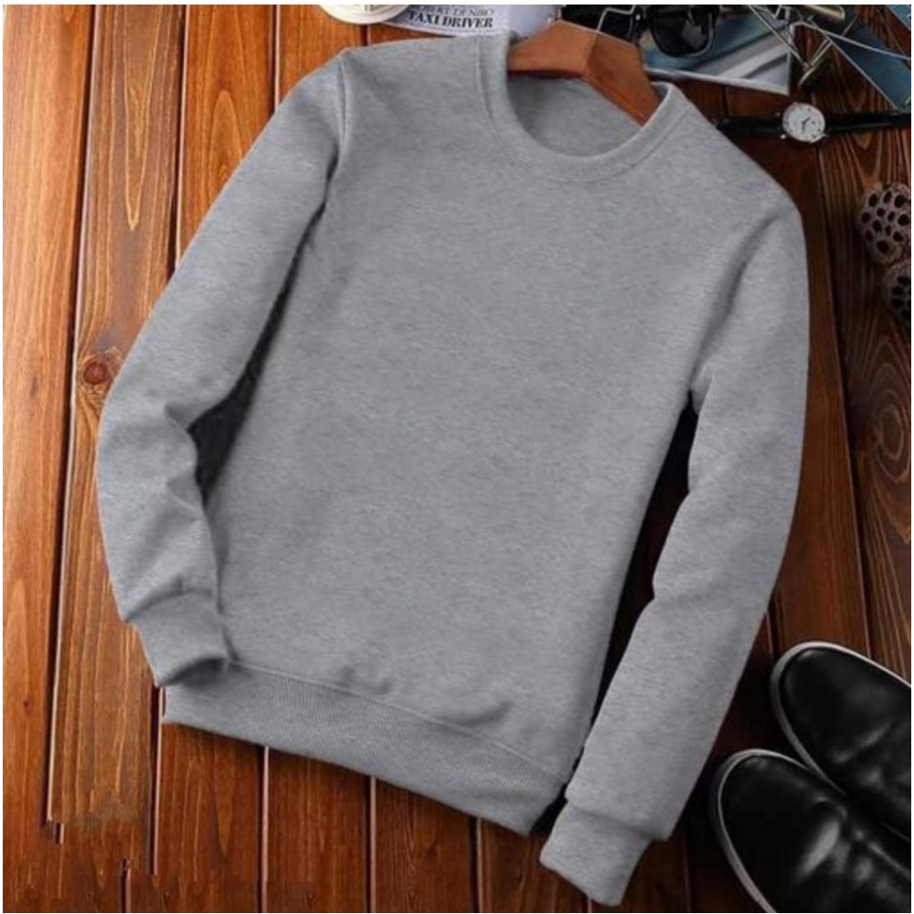 54084972201_413aee0867_o_d-1000x1000-1.webp Men's Casual Fleece Solid Round Neck Long Sleeves Sweatshirt (Grey) - Image 1