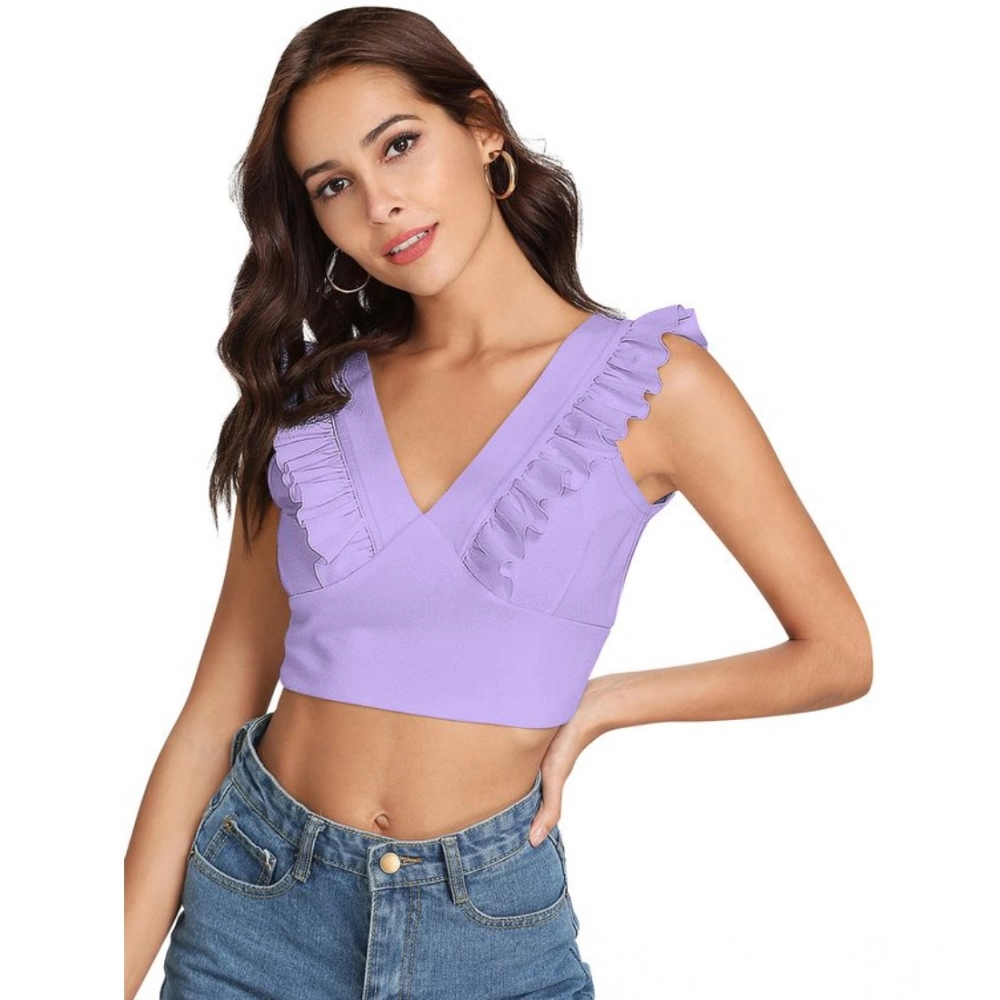 54153671607_68c14cf300_o_d-1000x1000-1.webp Women's Polyester Solid Sleeveless Shoulder Straps Top (Purple) - Image 1