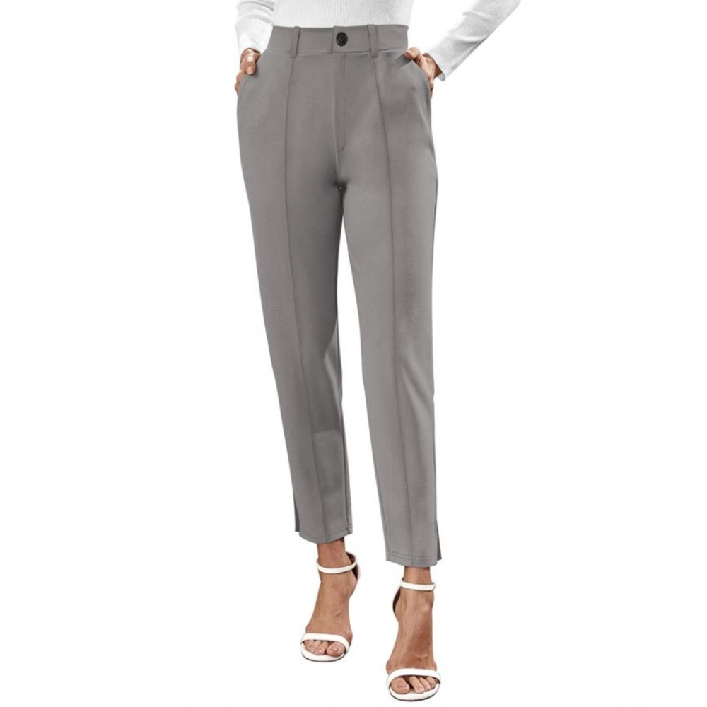 54154851929_b027e7e376_o_d-1000x1000-1.webp Women's Polyester Solid With Pocket Pant (Grey) - Image 1