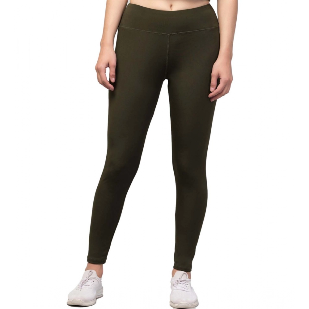 54157332969_29057b4c23_o_d-1000x1000-1.webp Women's Polyester Solid Ankle Length High-Rise Tights (Olive) - Image 1
