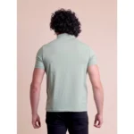 Men's Casual Cotton Solid Half Sleeve Polo Neck T-Shirt (Newsage) - Image 3