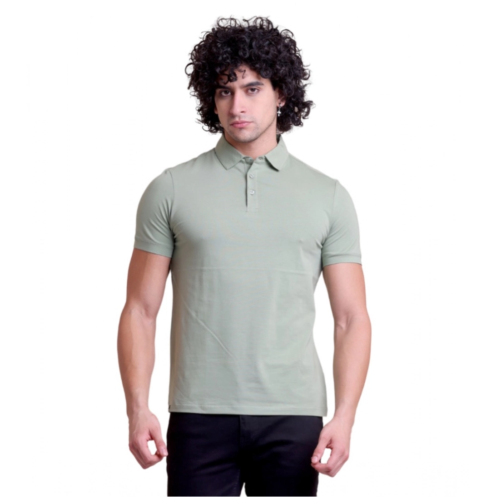 54222056383_577e337ccc_o_d-1000x1000-1.webp Men's Casual Cotton Solid Half Sleeve Polo Neck T-Shirt (Newsage) - Image 1