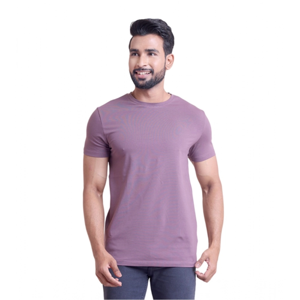 54222221680_4425c0b25d_o_d-1000x1000-1.webp Men's Casual Cotton Solid Half Sleeve Round Neck T-Shirt (Berry) - Image 1