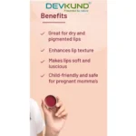 Unisex Herbal Dark And Chapped Lips Beetroot Lip Balm (10gm) - Image 2