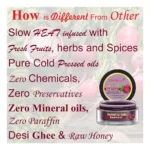 Unisex Herbal Dark And Chapped Lips Beetroot Lip Balm (10gm) - Image 2