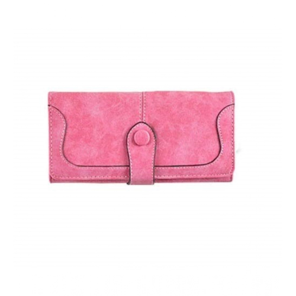 54249839963_f53e057c81_o_d-1000x1000-1.webp Women's Faux Leather Medium Snap Button Wallet (Pink) - Image 1