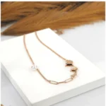 Women's Stainless Steel Butterfly Pendent Delicate Chain (Gold Plated) - Image 3