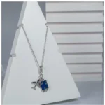 Women's Stainless Steel Airplane Design Pendent Delicate Chain (Silver Plated) - Image 3