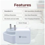 VOXEL 25 Watt ' C ' Port PD Charger AB Plastic (White) - Image 2