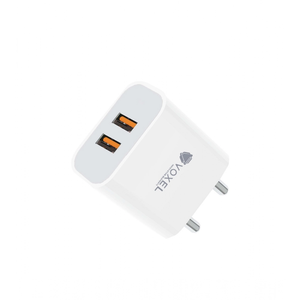 54343041619_aa129dee26_o_d-1000x1000-1.webp VOXEL 18 Watt Double Usb Port Charger AB Plastic (White) - Image 1