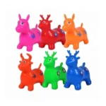 ‎‎Plastic Inflatable Jumping And Riding Horse Air Animal Shape Jumping Toys (Multicolor ) - Image 2