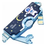 Plastic Magnetic Pencil Case With Sharpener Compass Box For Kids (Multicolor ) - Image 2