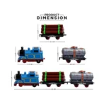 Plastic Thomas Express Train 11Pcs Toy Set With Tracks (Multicolor) - Image 4
