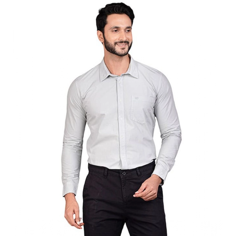 54408167242_692899dcfc_o_d-1000x1000-1.webp Men's Casual Cotton Full Sleeve Solid Shirt (Grey) - Image 1