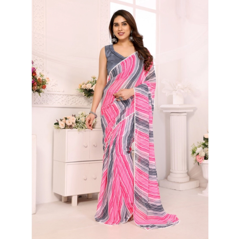 54459510134_e381129e19_o_d-1000x1000-1.webp Women's Small Lace Georgette Striped Ready-to-Wear Saree With Unstitched Blouse 5.5 Mtr (Grey) - Image 1