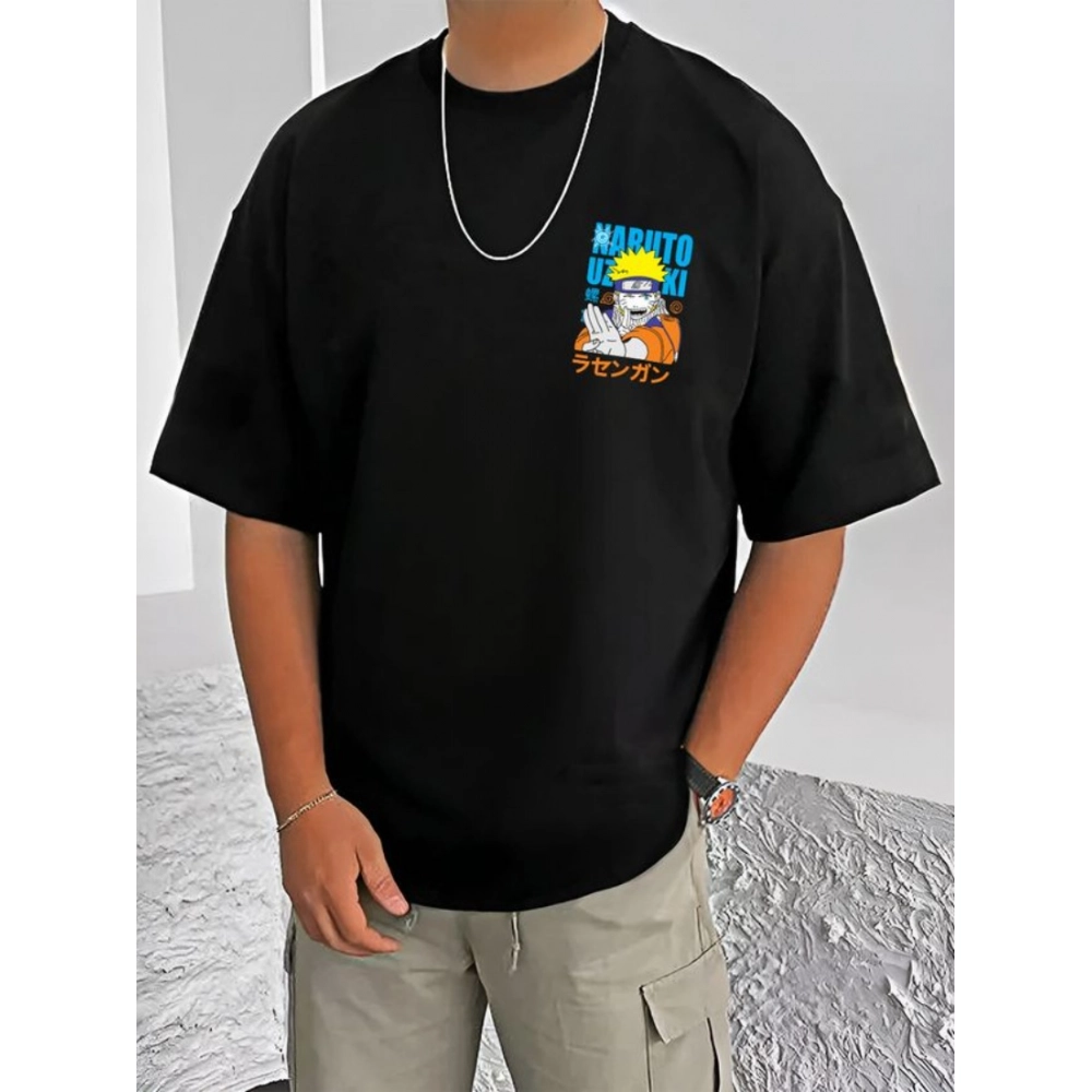 54519923622_ea95bfdc99_o_d-1000x1000-1.webp Men's Casual Cotton Blend Printed Round Neck Half Sleeve T-Shirt (Black) - Image 1