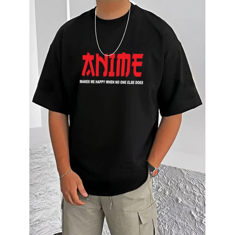 54520790196_8e00f6716e_o_d-1000x1000-1.webp Men's Casual Cotton Blend Printed Round Neck Half Sleeve T-Shirt (Black) - Image 1