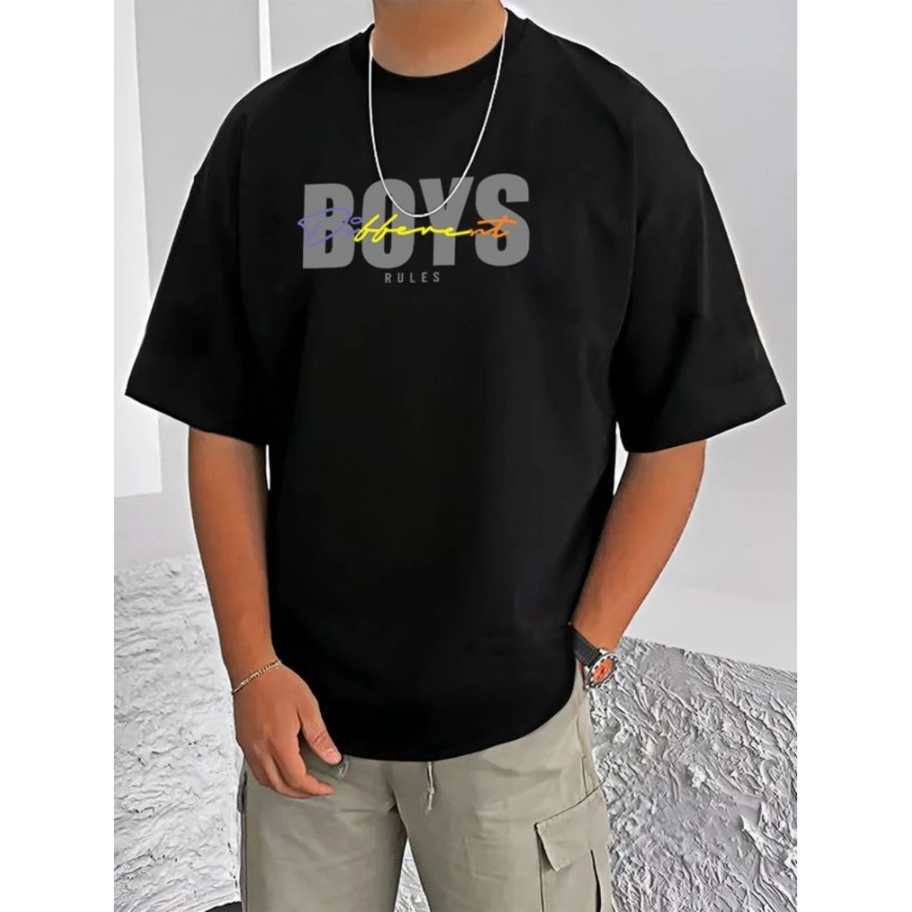 54521146115_6e6df36c01_o_d-1000x1000-1.webp Men's Casual Cotton Blend Printed Round Neck Half Sleeve T-Shirt (Black) - Image 1
