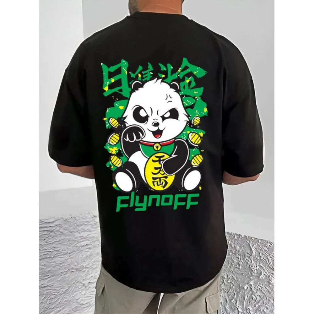 54521146805_cb0550e545_o_d-1000x1000-1.webp Men's Casual Cotton Blend Printed Round Neck Half Sleeve T-Shirt (Black) - Image 1