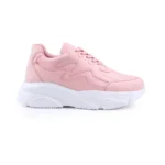 Women's Casual Mesh Printed Lace-Ups Shoes (Pink) - Image 3