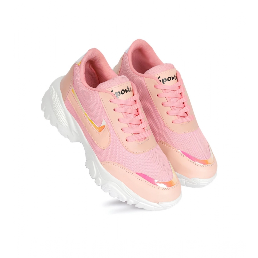 54576985825_dbc35608aa_o-1000x1000-1.webp Women's Casual Mesh Printed Lace-Ups Shoes (Pink) - Image 1