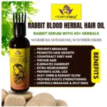Devi Herbels Rabbit Blood Herbal 100 ML Hair Oil - Men's And Women's Hair Growth Oil - Image 4