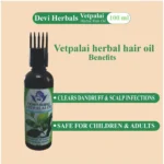 Devi Herbal Vetpalai 100 ML Oil - Anti-Dandruff And Psoriasis Relief Oil - Image 4