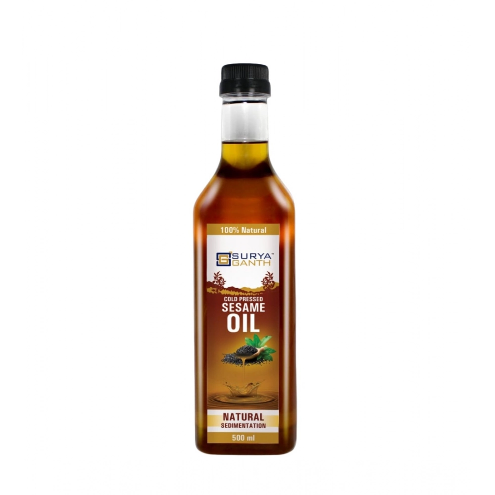 64221-1-1000x1000-1.webp Surya Ganth Cold Pressed Sesame Oil (Natural Sedimentation) - Image 1