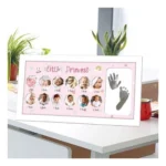 Acrylic Footprint Hand Printbaby Photo Frame Ink Pad Photo Frame (Multicolor) - Image 2