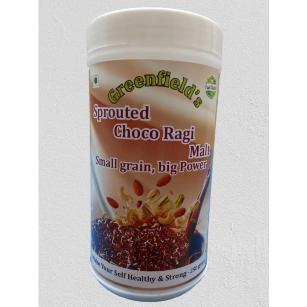 64303-1-1000x1000-1.webp Greenfield'S Sprouted Choco Ragi Malt (250GM) - Image 1