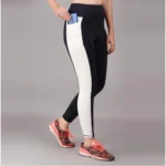 Women's Polyester Solid Ankle length High Waisted Tights (Navy Blue) - Image 3