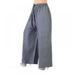 Women's Casual Rayon Solid Ankle Length Palazzo (Grey, Free Size)