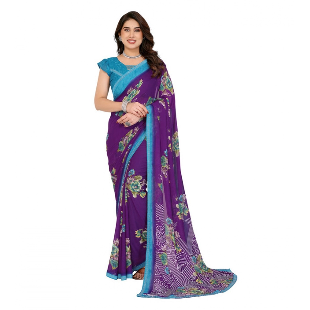 PID-62550-Generic-Women-s-Georgette-Printed-Saree-With-Unstitched-Blouse-5-5-Mtr-Purple-1-1000x1000-1.webp Women's Georgette Printed Saree With Unstitched Blouse 5.5Mtr (Purple) - Image 1