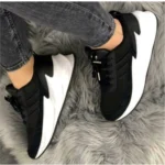 Men's Casual Synthetic Lace-ups Casual Shoes (Black) - Image 3