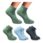 3_Pair Set Unisex Casual Cotton Printed Low Cut Socks (Multicolor)
