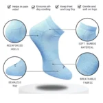 3_Pair Set Unisex Casual Cotton Printed Low Cut Socks (Multicolor) - Image 2