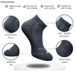 3_Pair Set Unisex Casual Cotton Printed Low Cut Socks (Multicolor) - Image 2