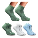 3_Pair Set Unisex Casual Cotton Printed Low Cut Socks (Multicolor)