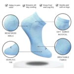 3_Pair Set Unisex Casual Cotton Printed Low Cut Socks (Multicolor) - Image 2