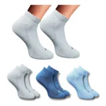 3_Pair Set Unisex Casual Cotton Printed Low Cut Socks (Multicolor)