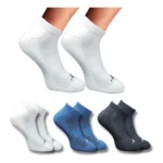 3_Pair Set Unisex Casual Cotton Printed Low Cut Socks (Multicolor)