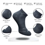3_Pair Set Unisex Casual Cotton Printed Low Cut Socks (Multicolor) - Image 2