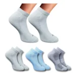 3_Pair Set Unisex Casual Cotton Printed Low Cut Socks (Multicolor)