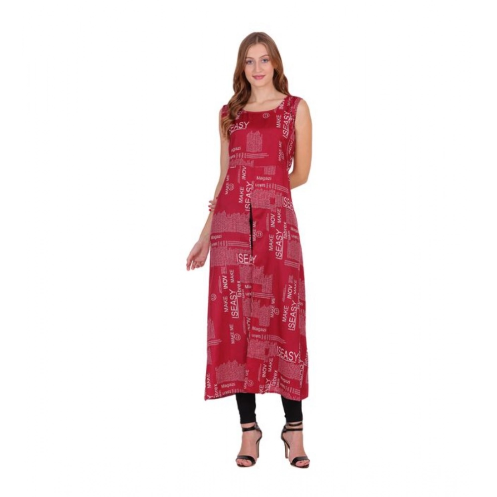 PID-63331-Women-s-Casual-Crepe-Sleeveless-Slit-Dress-Maroon-1-1000x1000-1.webp Women's Casual Crepe Sleeveless Slit Dress (Maroon) - Image 1