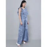 Women's Casual Crepe Sleeveless Dress (Grey) - Image 5