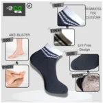 3_Pair Set Unisex Casual Cotton Printed Low Cut Socks (Multicolor) - Image 2