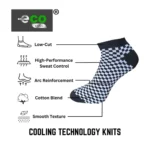 3_Pair Set Unisex Casual Cotton Printed Low Cut Socks (Multicolor) - Image 4