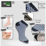 3_Pair Set Unisex Casual Cotton Printed Low Cut Socks (Multicolor) - Image 2