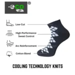3_Pair Set Unisex Casual Cotton Printed Low Cut Socks (Multicolor) - Image 4
